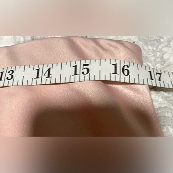 Aleeza Paris Dusty Pink Motif Satin Slip Skirt - Picture 10 of 15